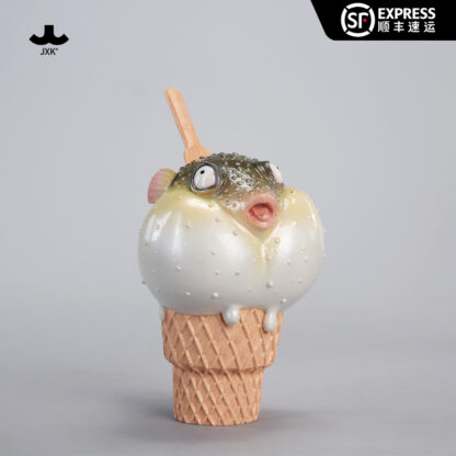 JXK-Pufferfish Ice Cream Figurine - Preorder