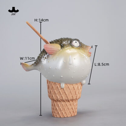 JXK-Pufferfish Ice Cream Figurine - Preorder - Image 5